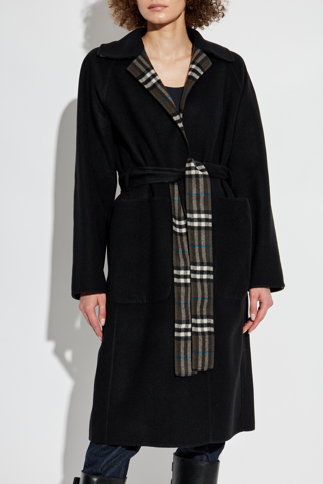 コート Burberry SS25 Black wool reversible coat (8093827 A1189) Black Reversible coat Burberry - Vitkac Italy